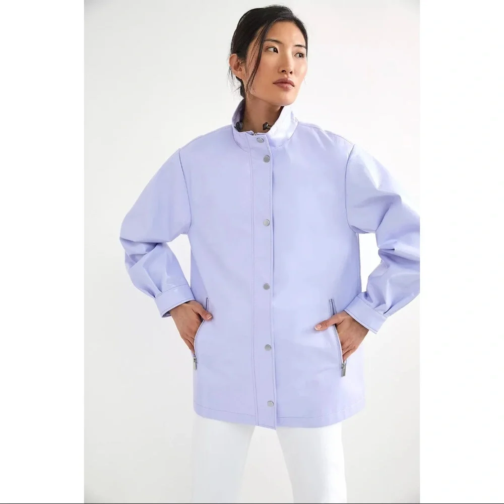 Anthropologie Lavender Rain Jacket - NWT - Picture 1 of 5